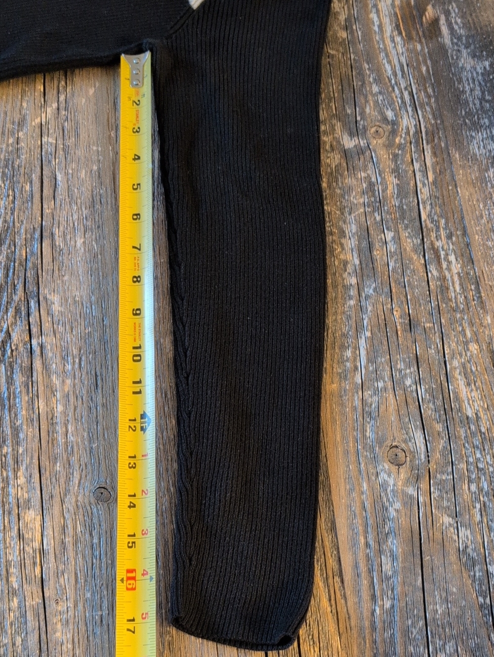 Lauren Ralph Lauren Black Ivory Colorblock Ribbed Turtleneck Sweater Large - Picture 13 of 14
